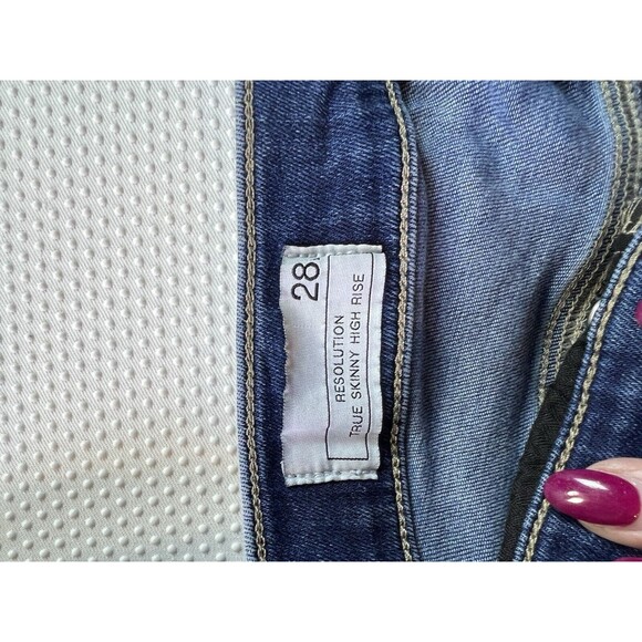 Gap 1969 Resolution True Skinny High Rise Denim Jeans Womens 28 Regular - Picture 4 of 8